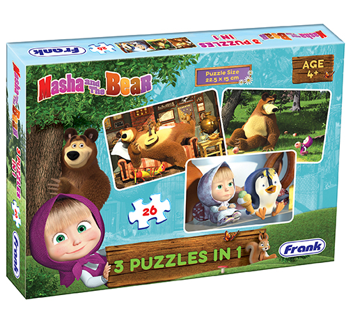 Masha and The Bear 3 x 26 Pieces